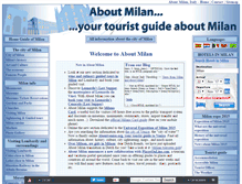 Tablet Screenshot of aboutmilan.com